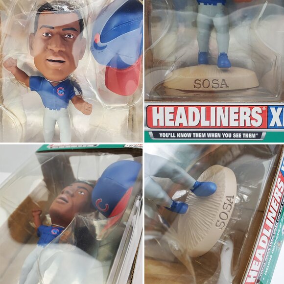 Chicago Cubs Vintage Figure Sammy Sosa Headliners XL 1999 MLB Baseball 90s NIB - Picture 3 of 11